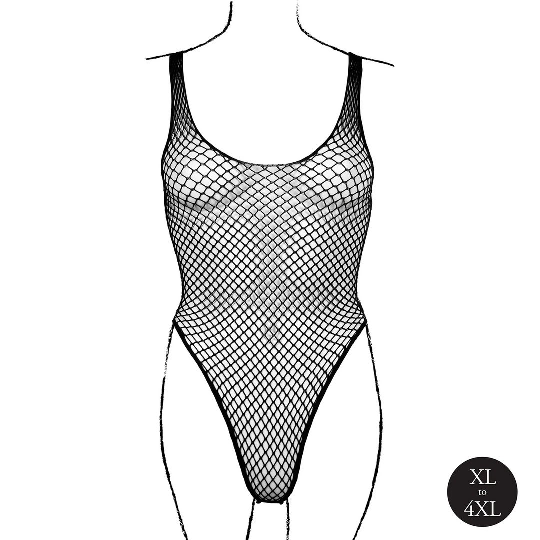 Body with Fishnet Structure - Queen Size - Black