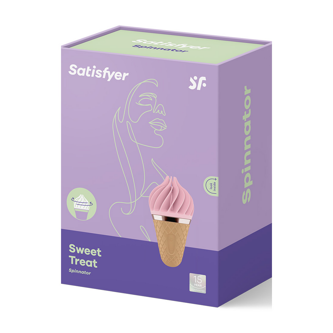 Zoete Traktatie – Stimulerende Tongspinnator – Roze/Bruin