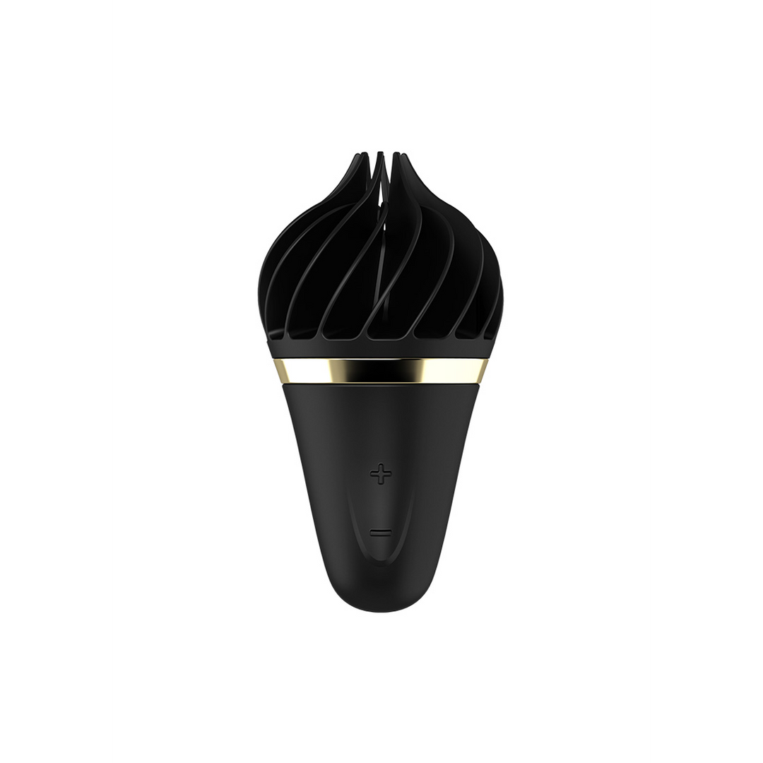 Sweet Treat – Stimulerende Tongue Spinnator – Zwart/Goud
