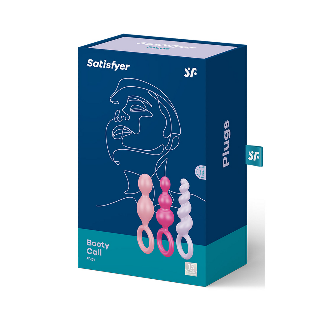 Booty Call – Butt Plug Set 3 Stuks – Roze/Paarse/Rode