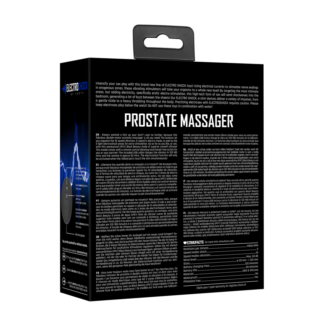 E-Stimulatie Vibrerende Prostaatmassager