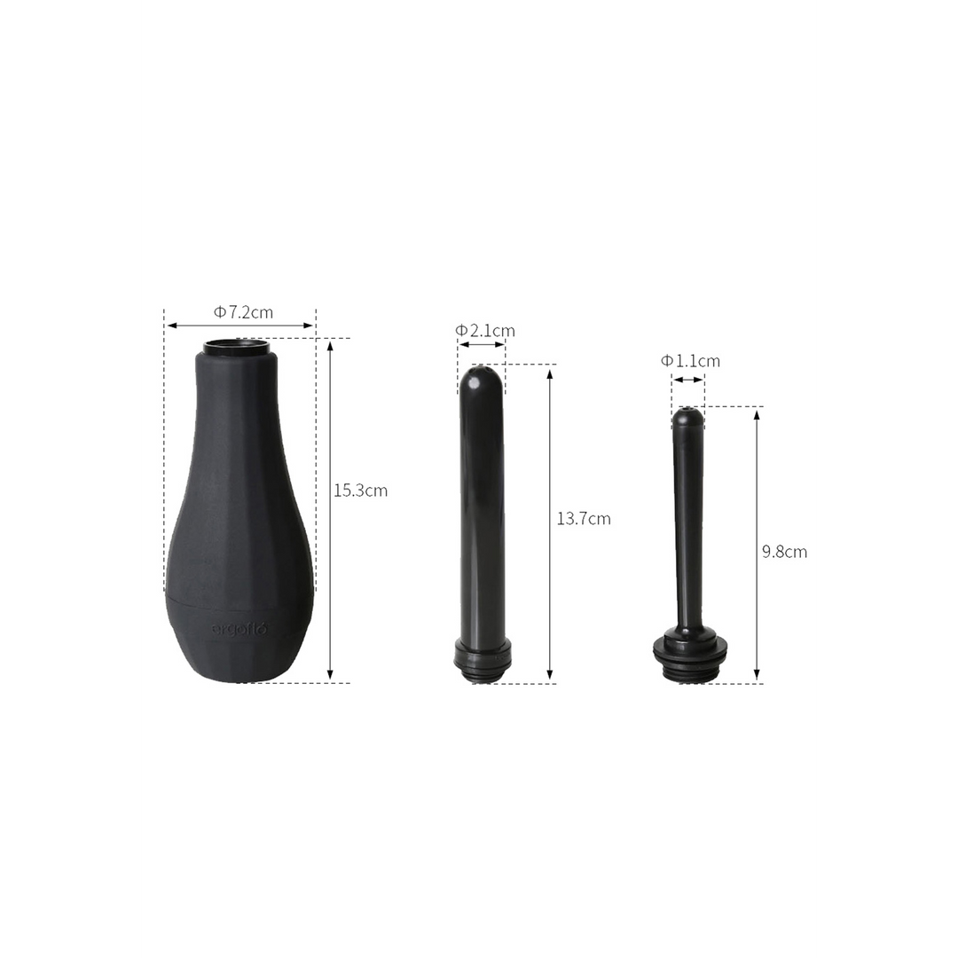 Ergoflo Extra – Anale Douche – Zwart