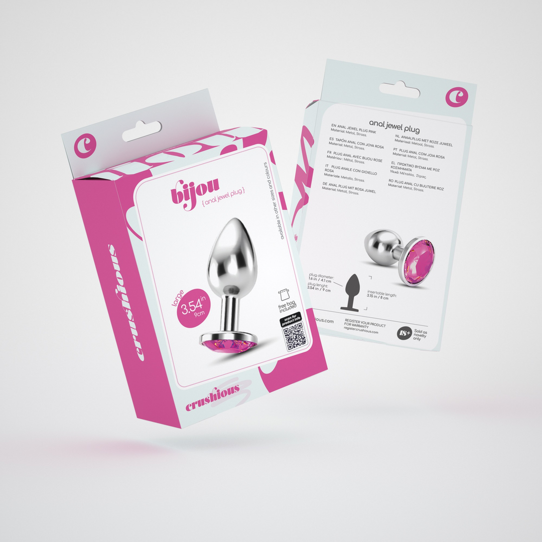 Bijou - Anal Jewel Plug - Large - Pink