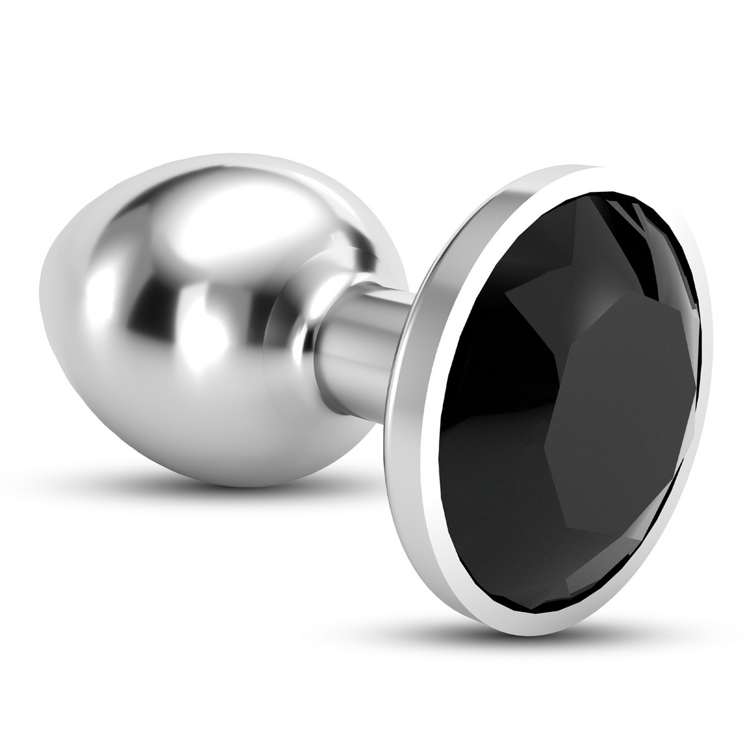 Bijou - Anal Jewel Plug - Medium - Black
