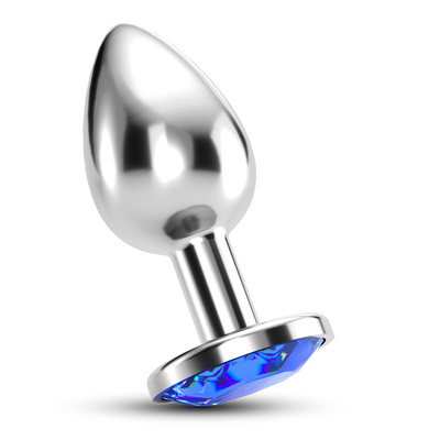 Bijou - Plug Anal de Joya - Grande - Azul Bijou - Plug Anal de Joya - Grande - Azul