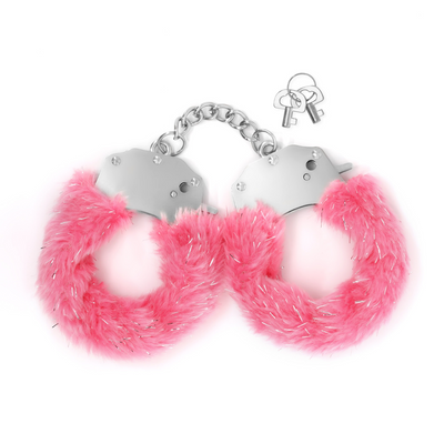 Spangle - Esposas de metal con peluche - Rosa