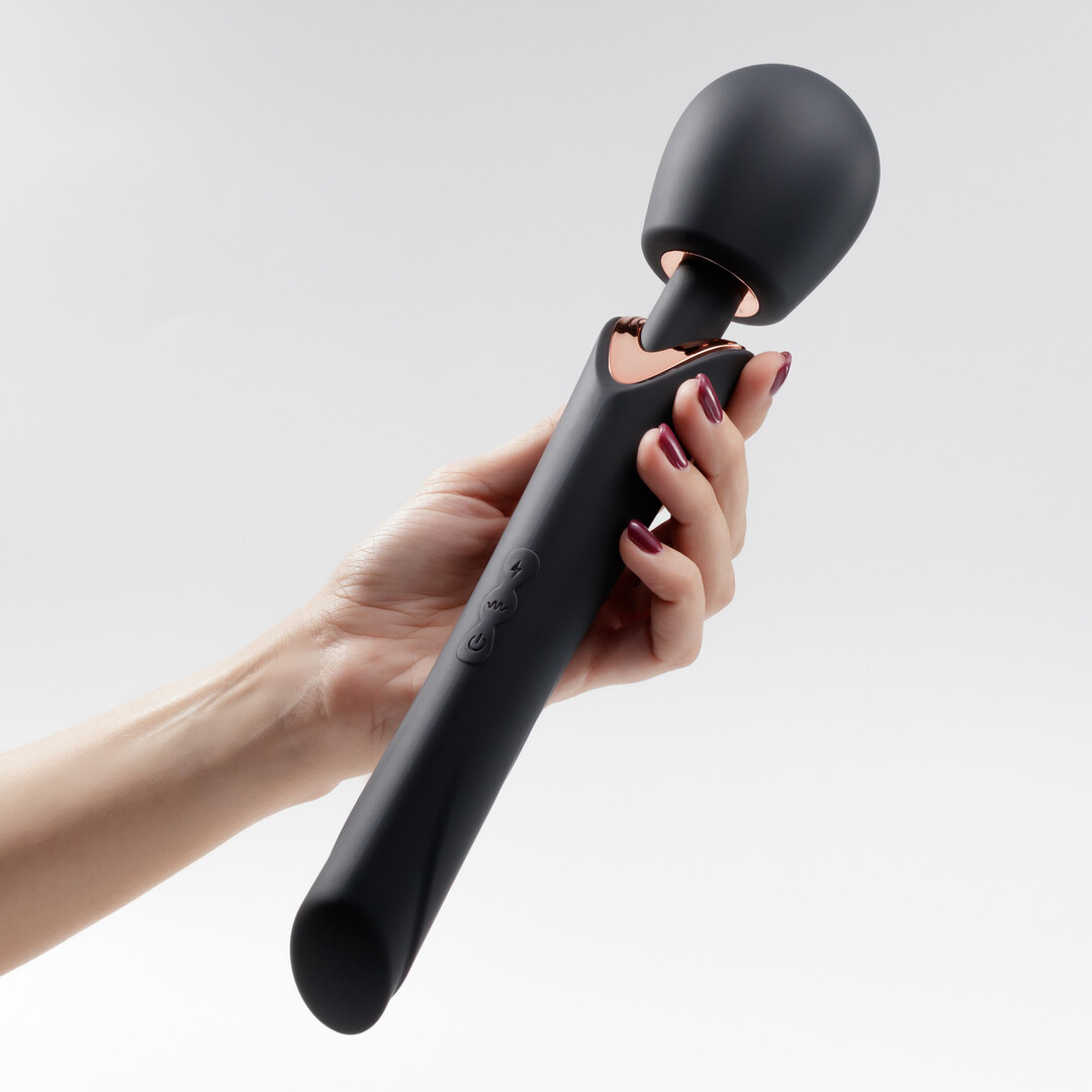 Holly - Rechargeable Wand Massager - Black