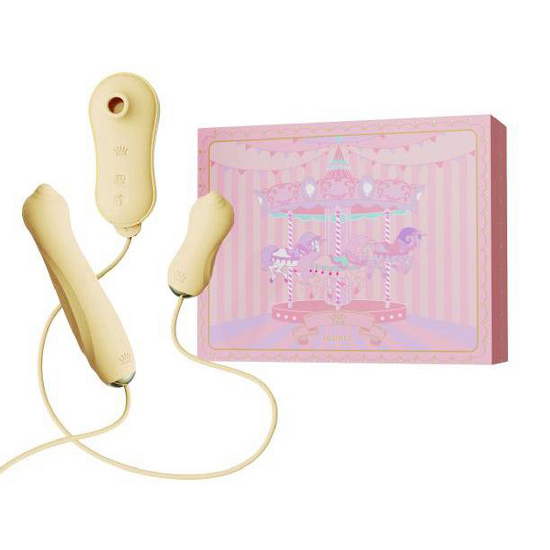 Sūcošais vibrators ar sūkni un dažādiem stiprinājumiem