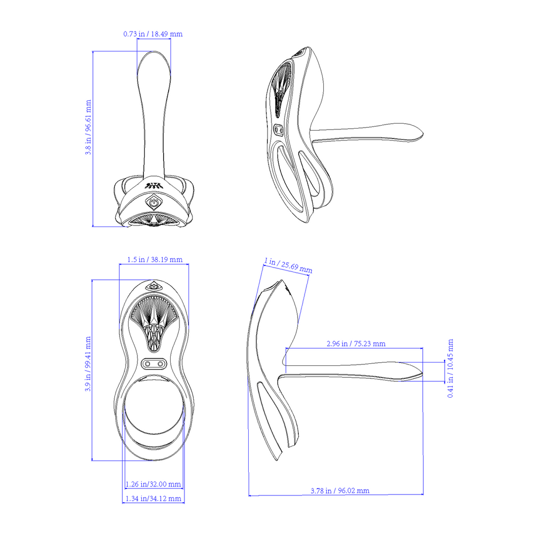 BAYEK – Draagbare Vibrator – Obsidiaan Zwart
