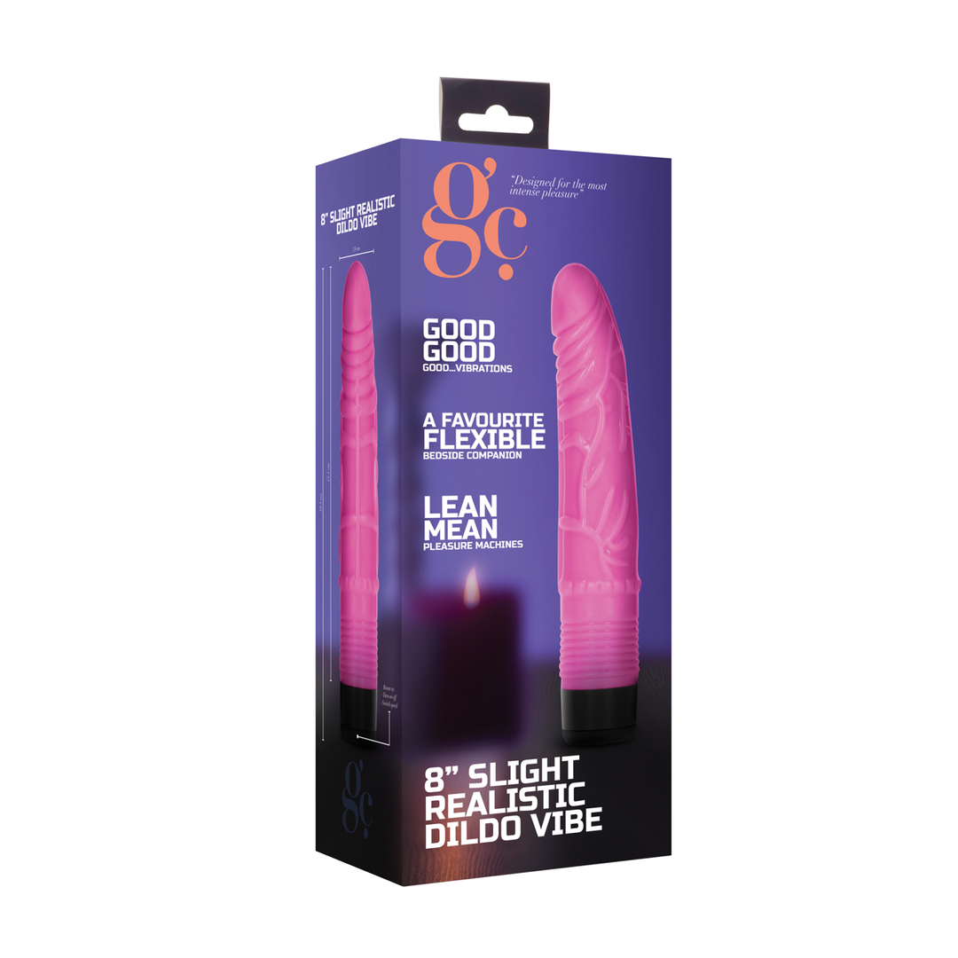Slight Realistic Dildo Vibrator – 8 / 20 cm