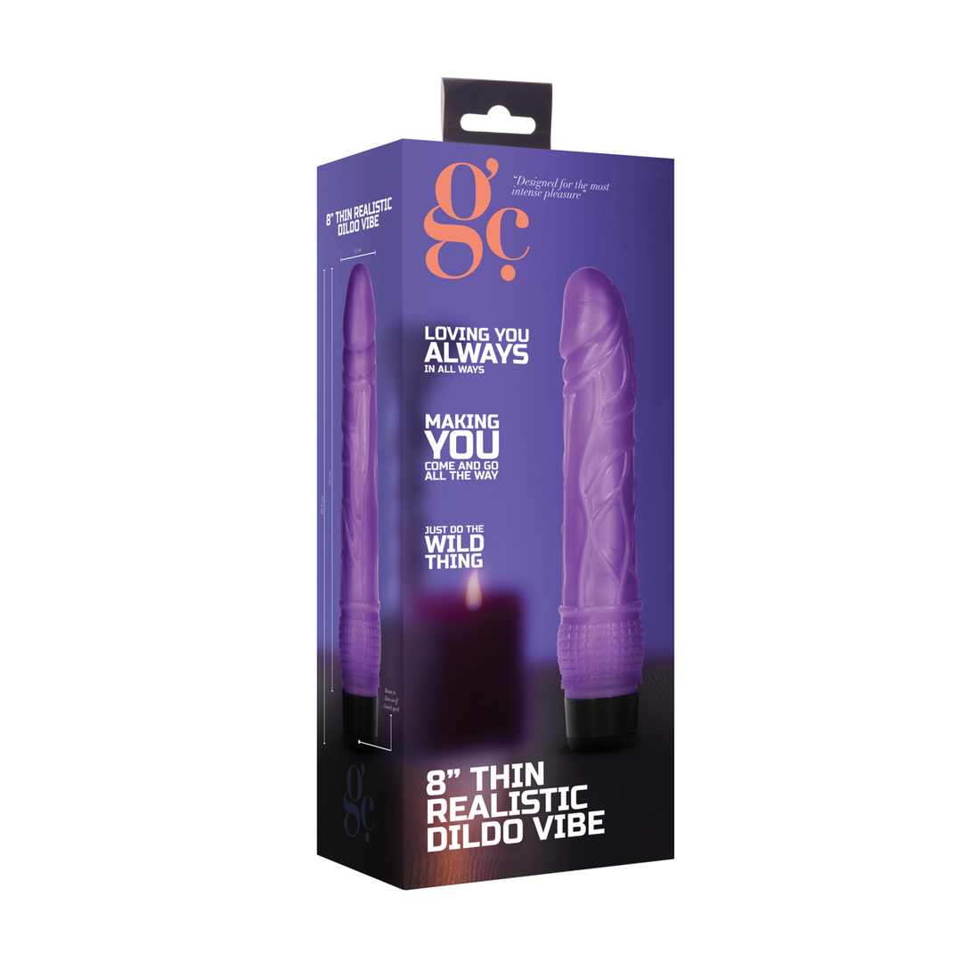 Dunne Realistische Dildo Vibrator – 8 / 20 cm