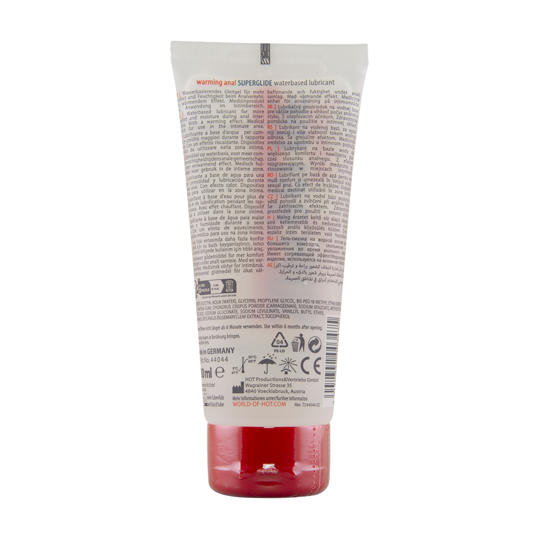Anal Superglide Warming Liquid Pleasure – Waterbased Lubricant – 100 ml