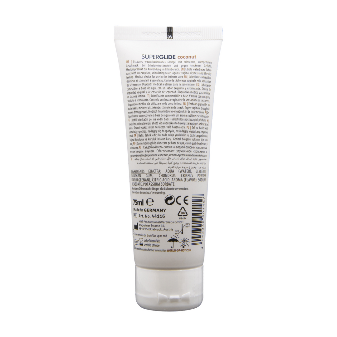 Superglide Eetbaar Waterbasis Glijmiddel – 3 fl oz / 75 ml