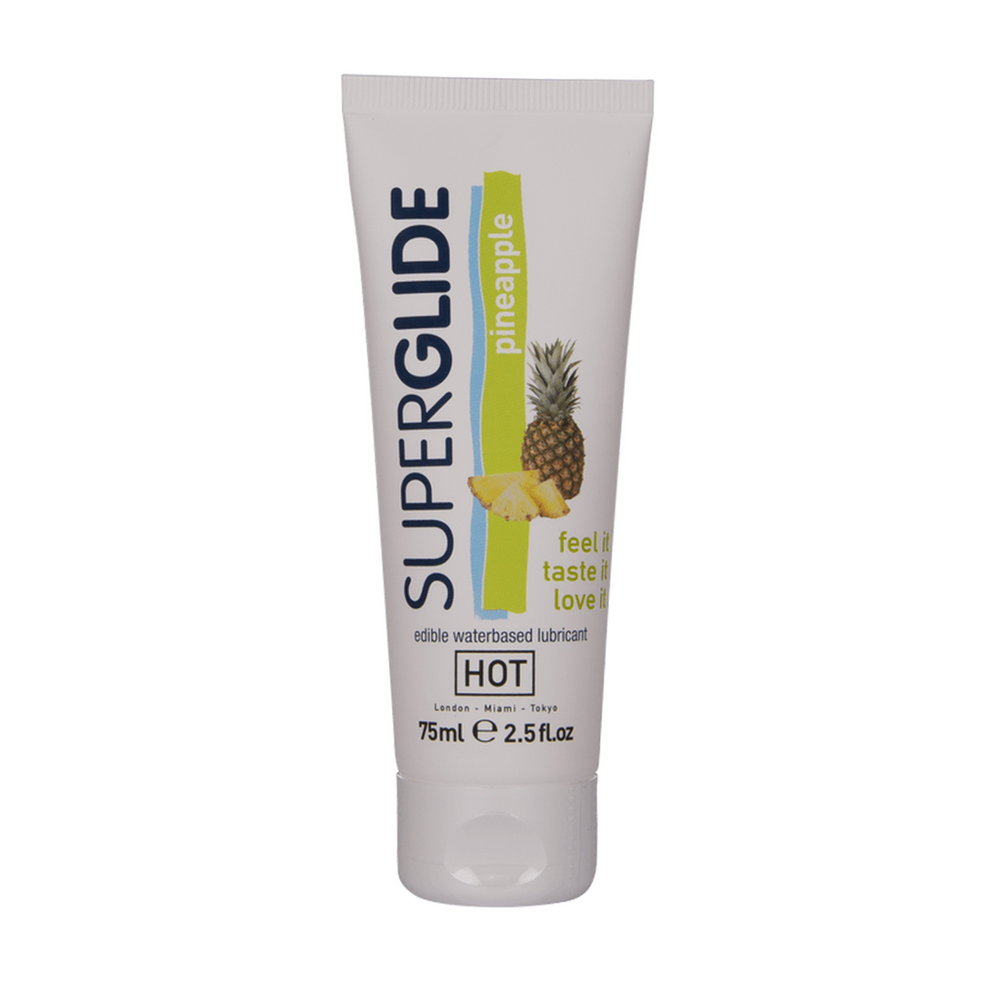 Superglide – Eetbaar Waterbasis Glijmiddel – Ananas – 3 fl oz / 75 ml