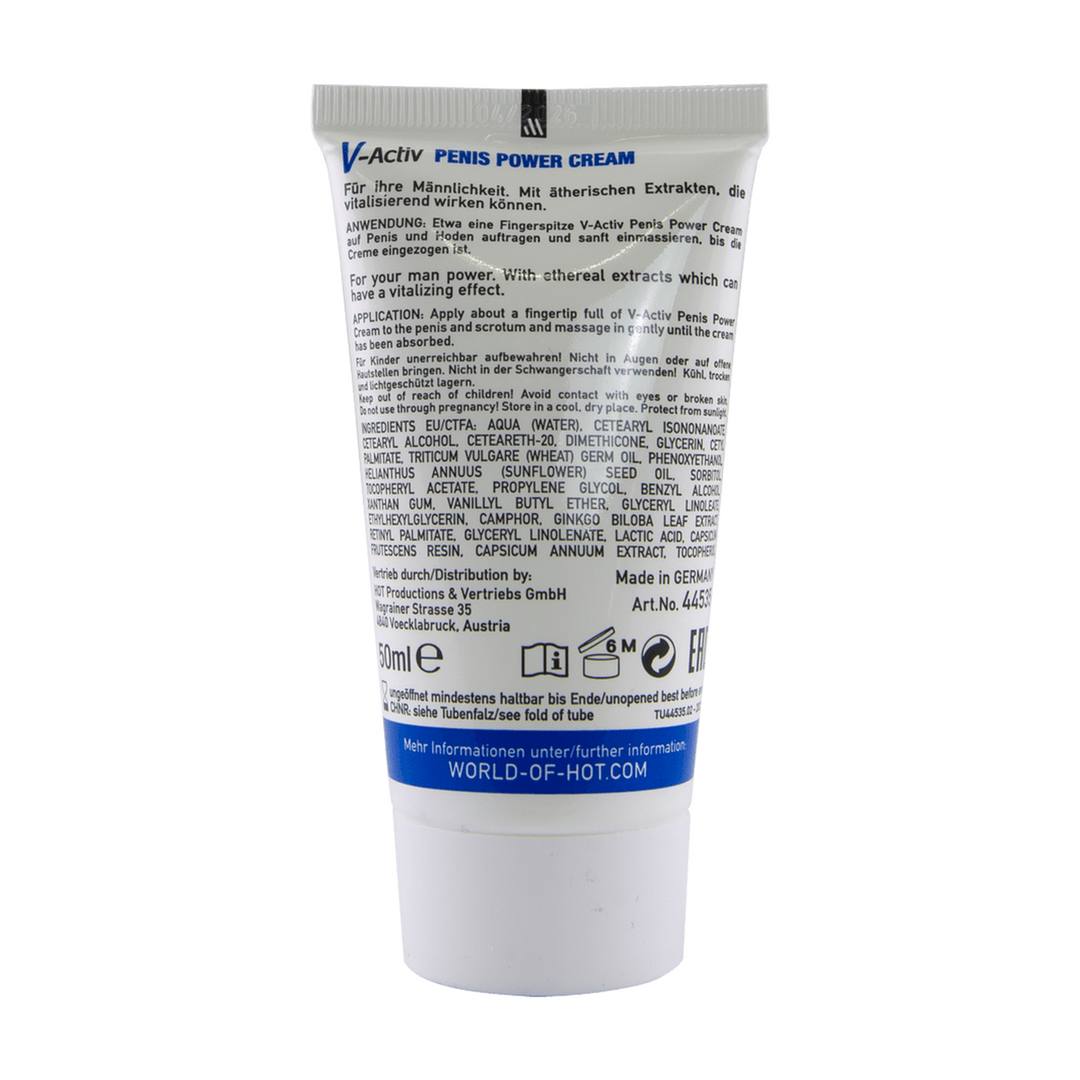 V-Activ – Penis Power Cream voor Mannen – 2 fl oz / 50 ml