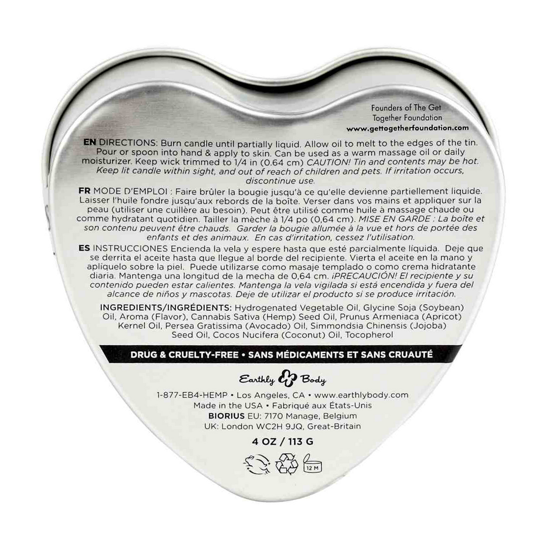 Aardbei Eetbare Massagekaars – 4 oz / 113 gr