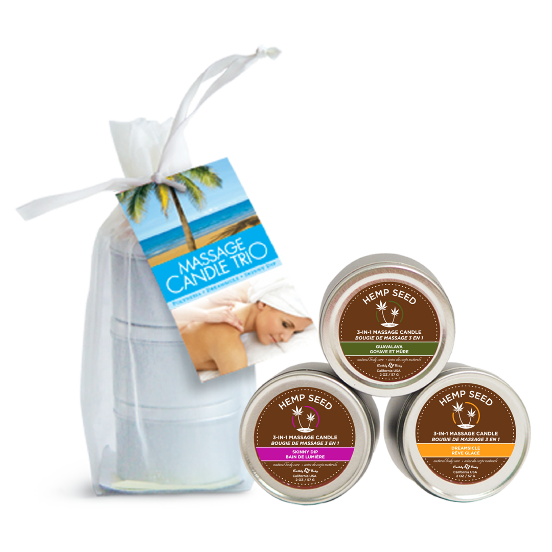 Massagekaars Trio – 2 oz / 57 gr