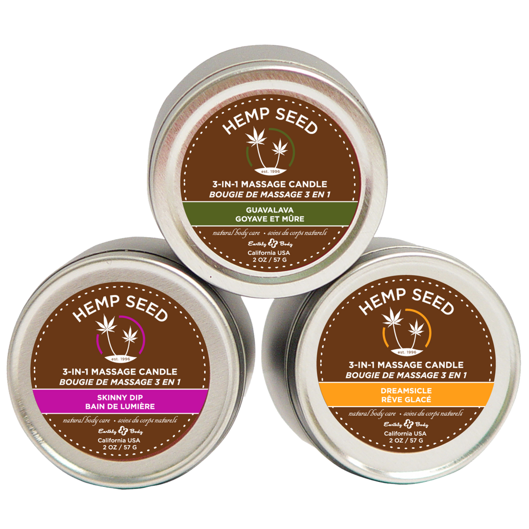 Massagekaars Trio – 2 oz / 57 gr
