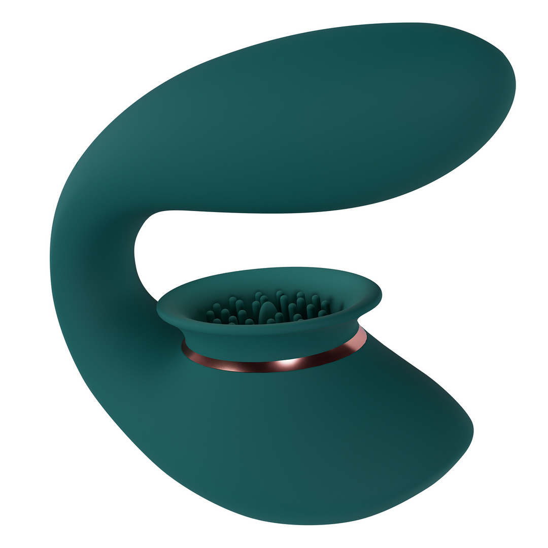Twitch 3 – Oplaadbare Vibrator en Suction – Bosgroen