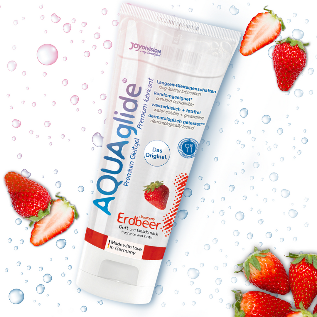 AQUAglide Neutral – Geparfumeerde Waterbasis Glijmiddel – Aardbei – 3 fl oz / 100 ml