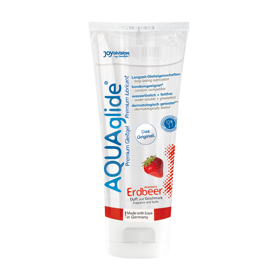 AQUAglide Neutral – Geparfumeerde Waterbasis Glijmiddel – Aardbei – 3 fl oz / 100 ml