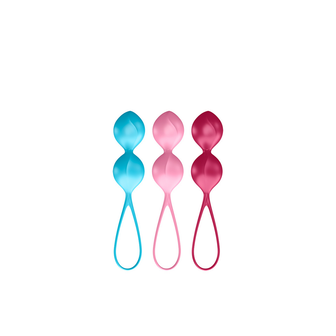 V Balls – Kegel Balls – 3 Stuks – Turquoise/Rood/Roze
