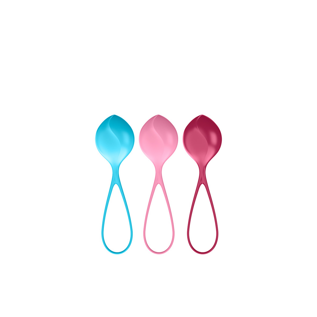 Versterkende Ballen – Kegelballen – 3 Stuks – Turquoise/Rood/Roze