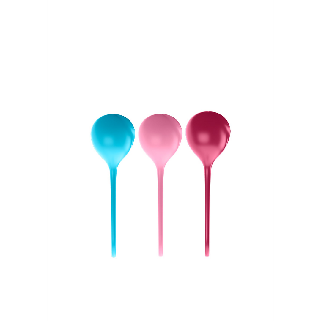 Versterkende Ballen – Kegelballen – 3 Stuks – Turquoise/Rood/Roze