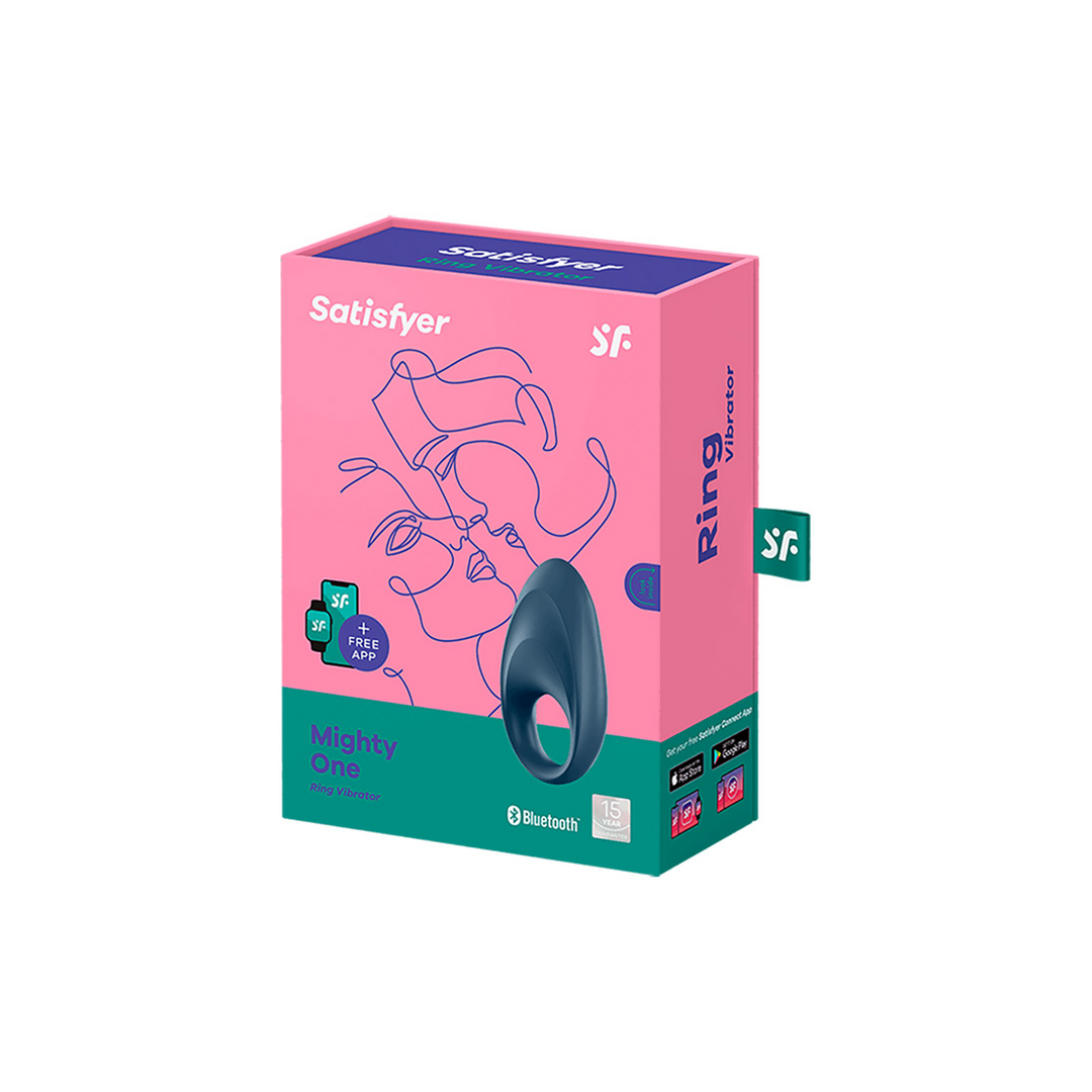 Mighty One – Vibrerende Cockring – Blauw