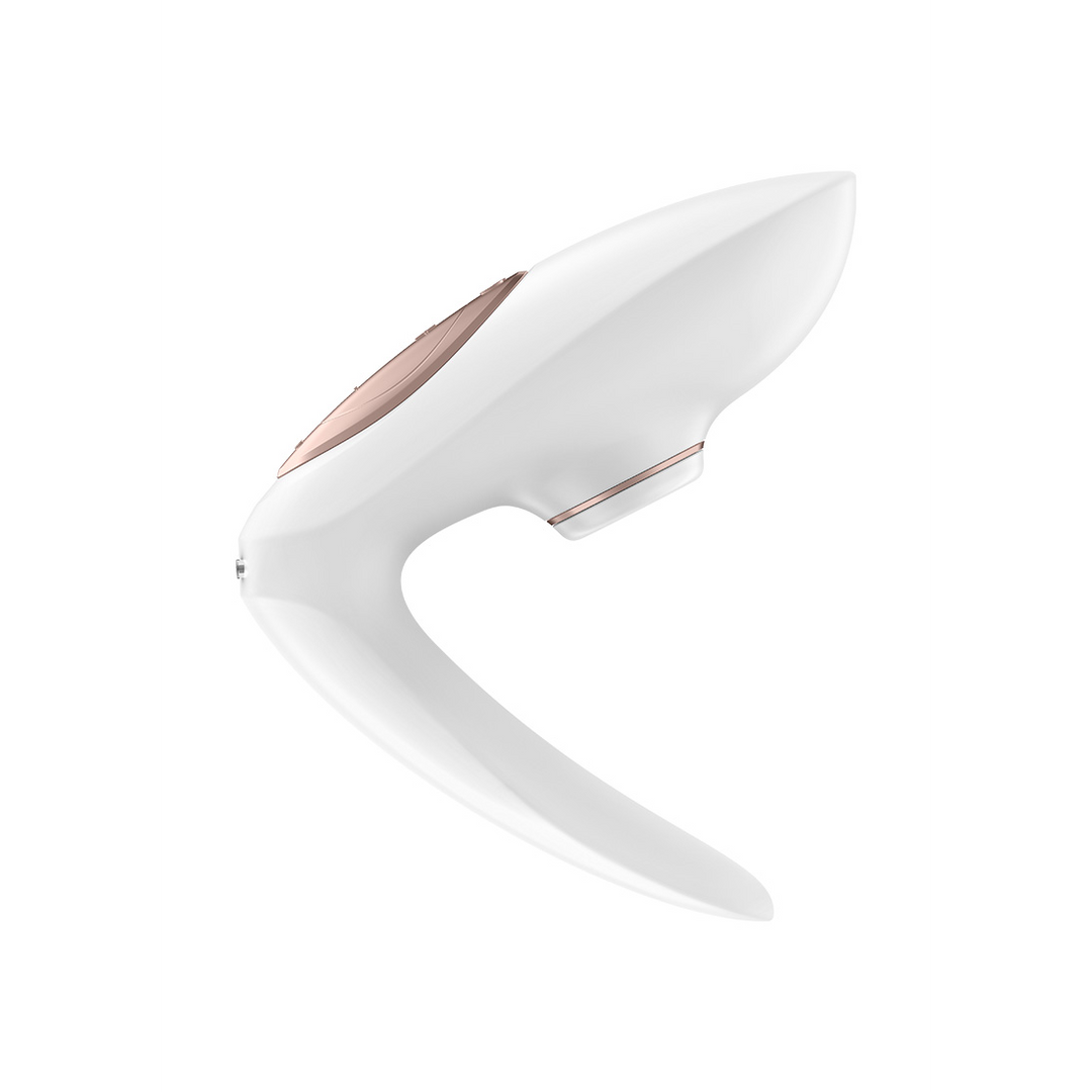 Pro 4 – Couples Air Pulse Stimulator en Vibratie – Wit/Roze Goud
