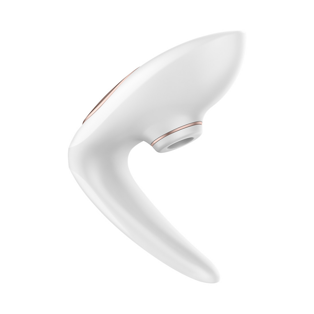 Pro 4 – Couples Air Pulse Stimulator en Vibratie – Wit/Roze Goud
