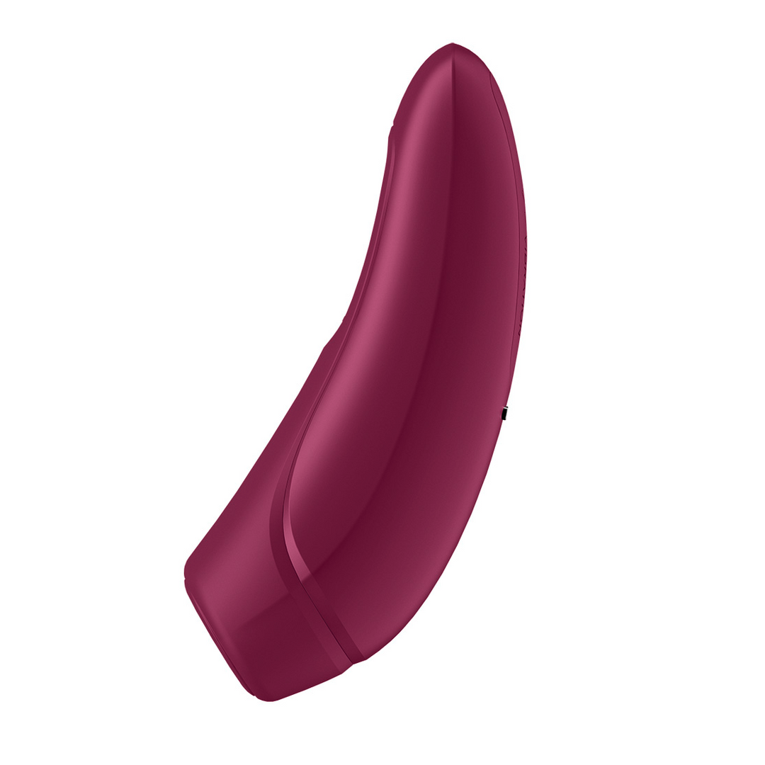 Curvy 1Plus – Air Pulse Stimulator en Vibratie – Roze Rood