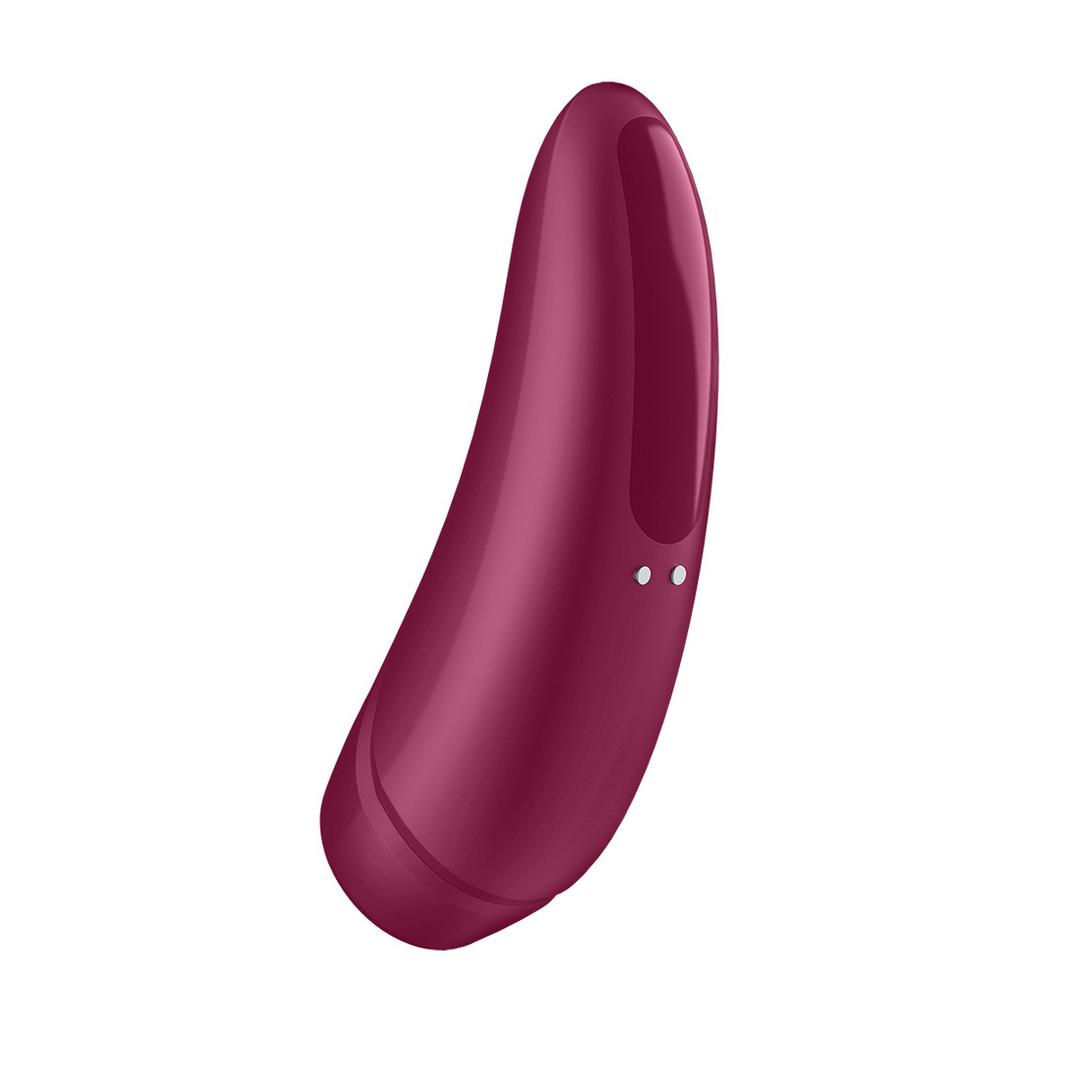 Curvy 1Plus – Air Pulse Stimulator en Vibratie – Roze Rood