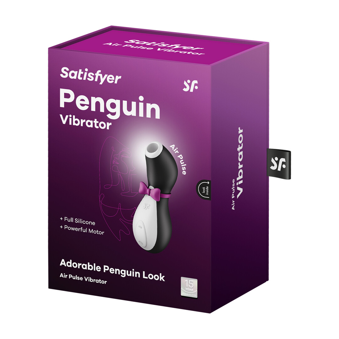 Pinguïn – Air Pulse Stimulator – Zwart/Wit