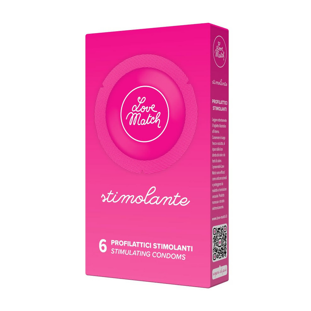 Stimolante – Ribs and Dots Condooms – 6 Stuks