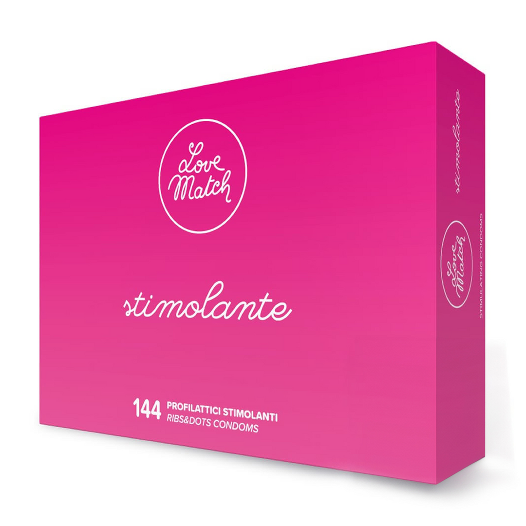 Stimolante – Ribs and Dots Condoms – 144 Stuks