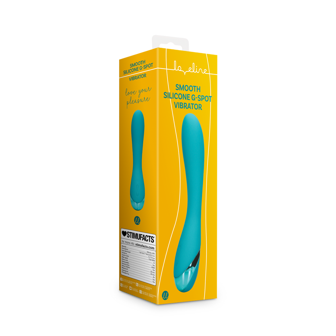Glad Siliconen G-Spot Vibrator – Teal Blauw