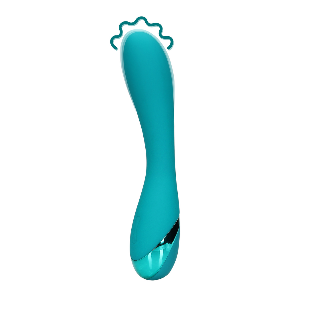 Glad Siliconen G-Spot Vibrator – Teal Blauw