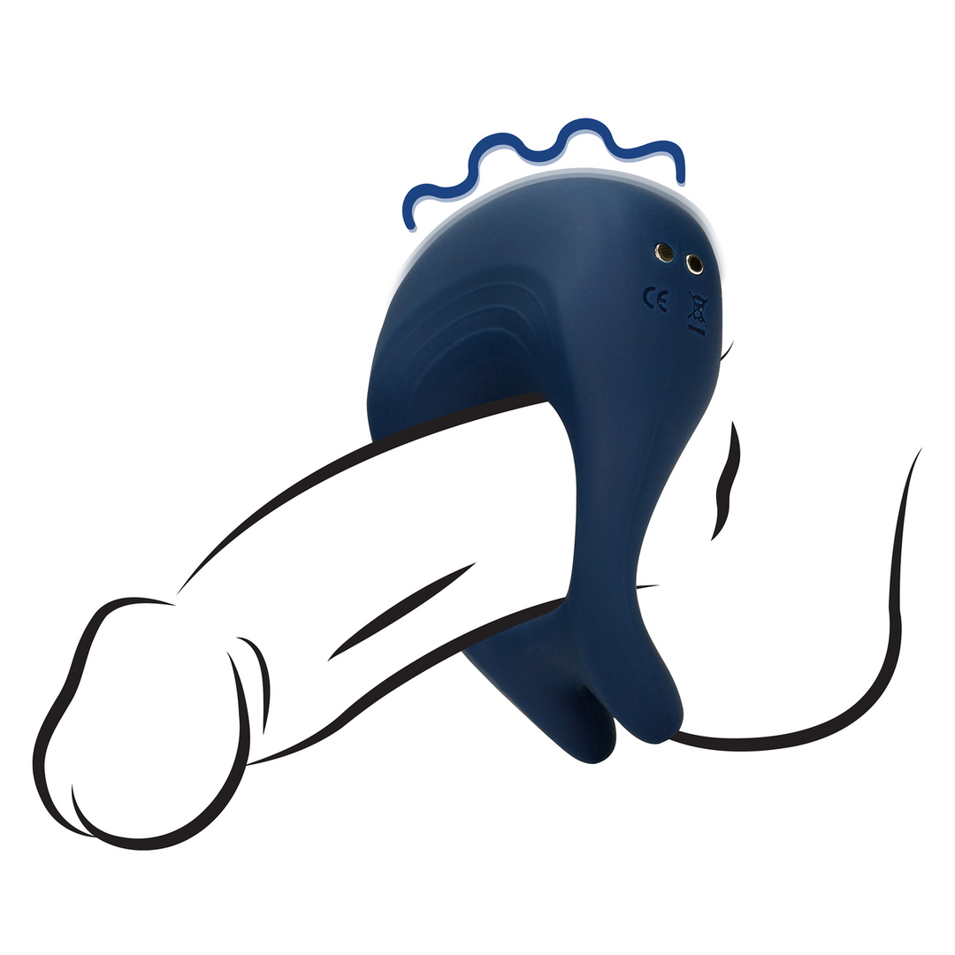 Puntige Vibrerende Cockring – Baltisch Blauw