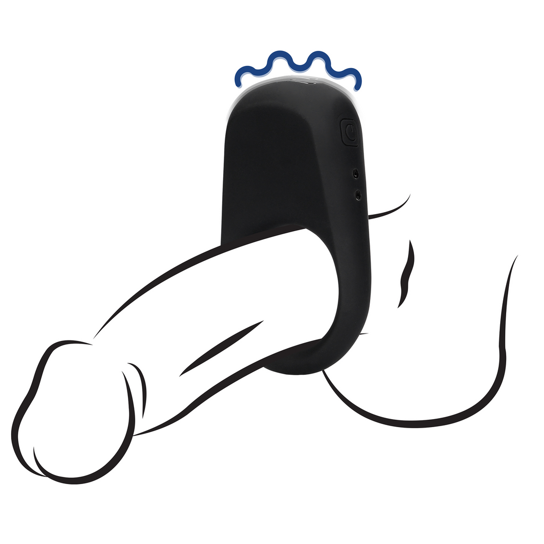 Vibrerende Cockring – Dropzwart