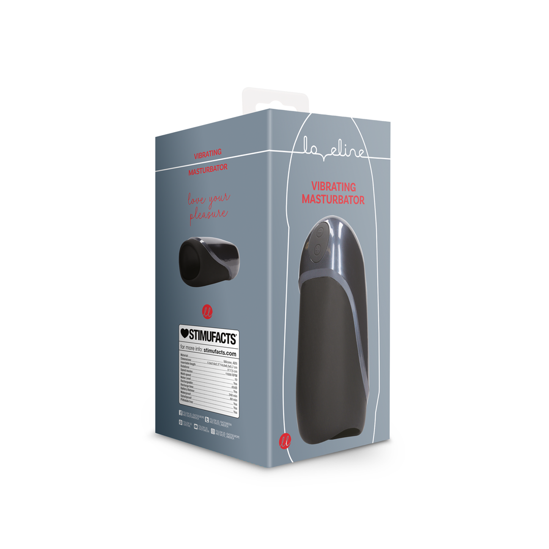 Vibrerende Masturbator Sleeve – Licoorzwart