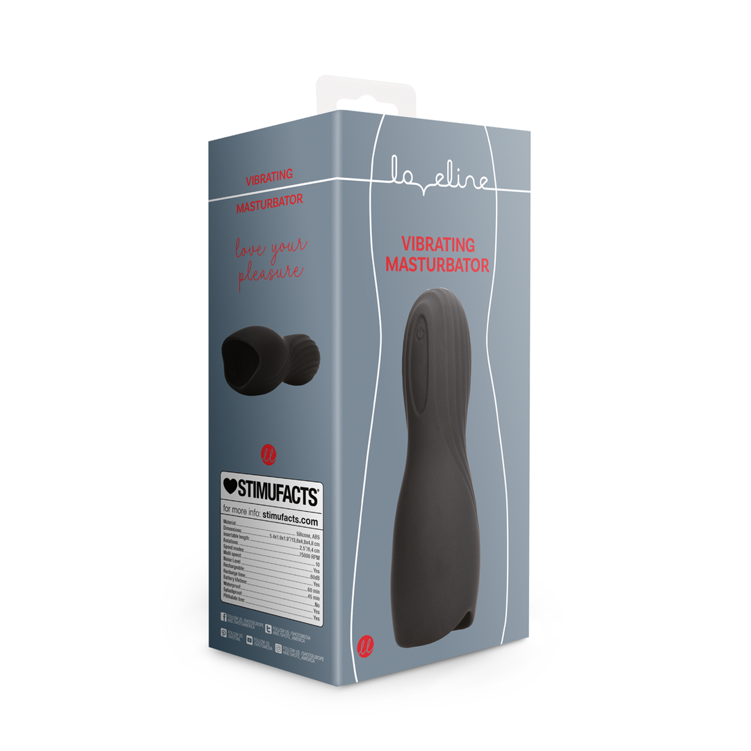 Vibrerende Masturbator Sleeve – Lakritz Zwart