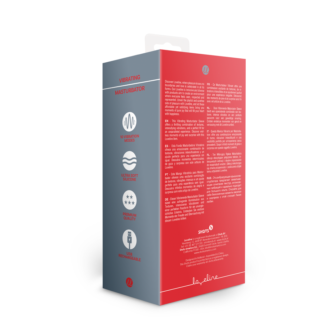 Vibrerende Masturbator Sleeve – Lakritz Zwart