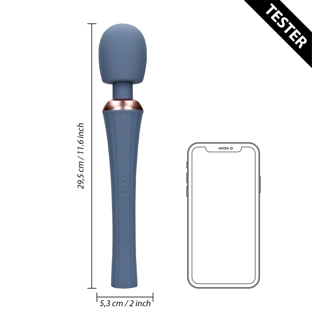 Krachtige Wand Vibrator met Stille Handgreep – Blue Nova – Tester