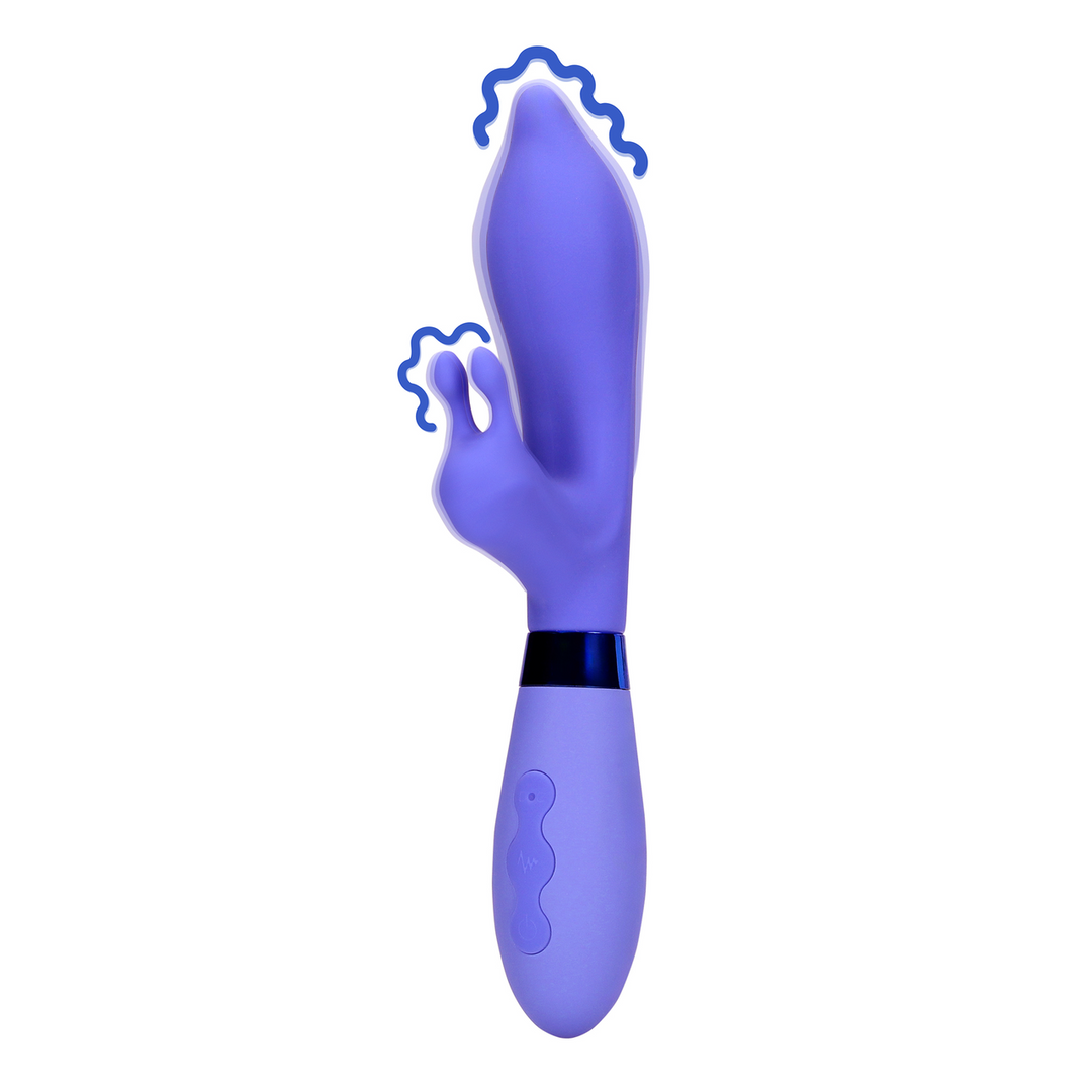Siliconen Puntige Konijnen Vibrator – Protanopia