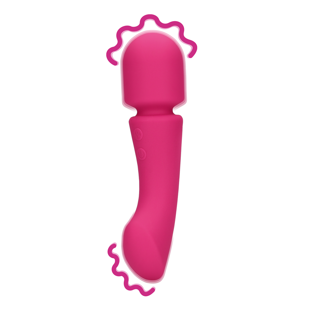 Ultra Soft Silicone Dubbelzijdige Wand Vibrator – Prestone Roze