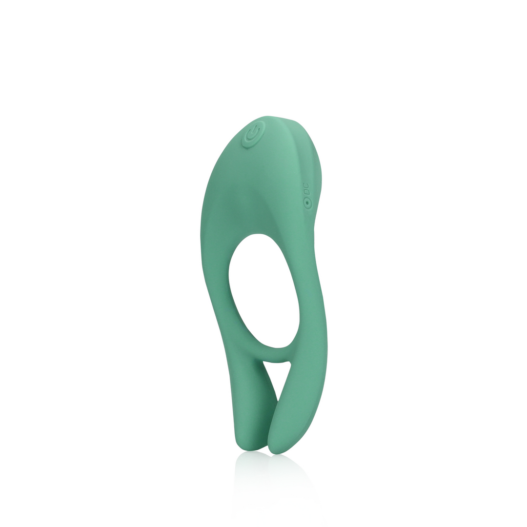 Ultra Soft Silicone Pointed Cock Ring – Blauw Gras