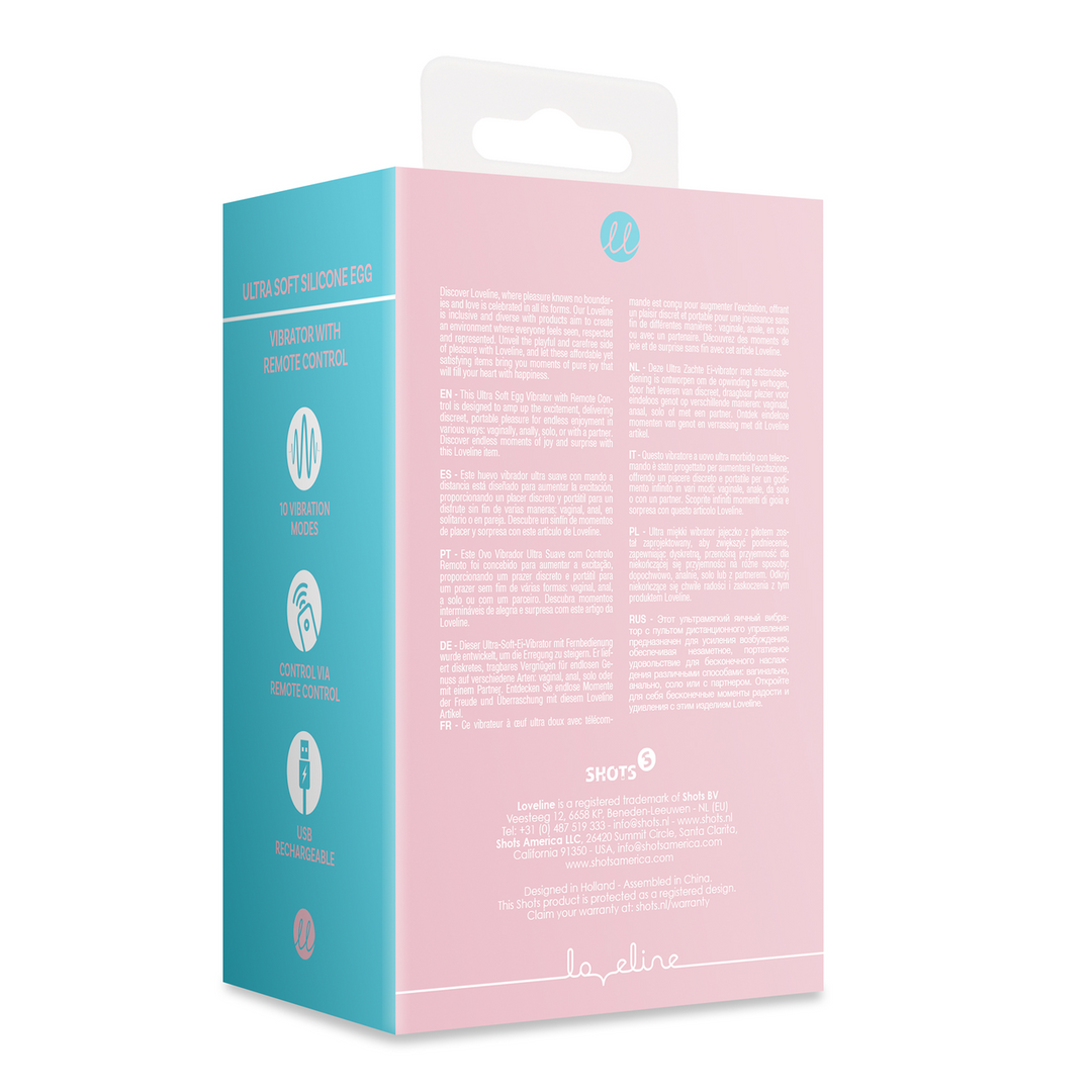 Ultra Soft Siliconen Eivibrator met Afstandsbediening – Roze Arabesque