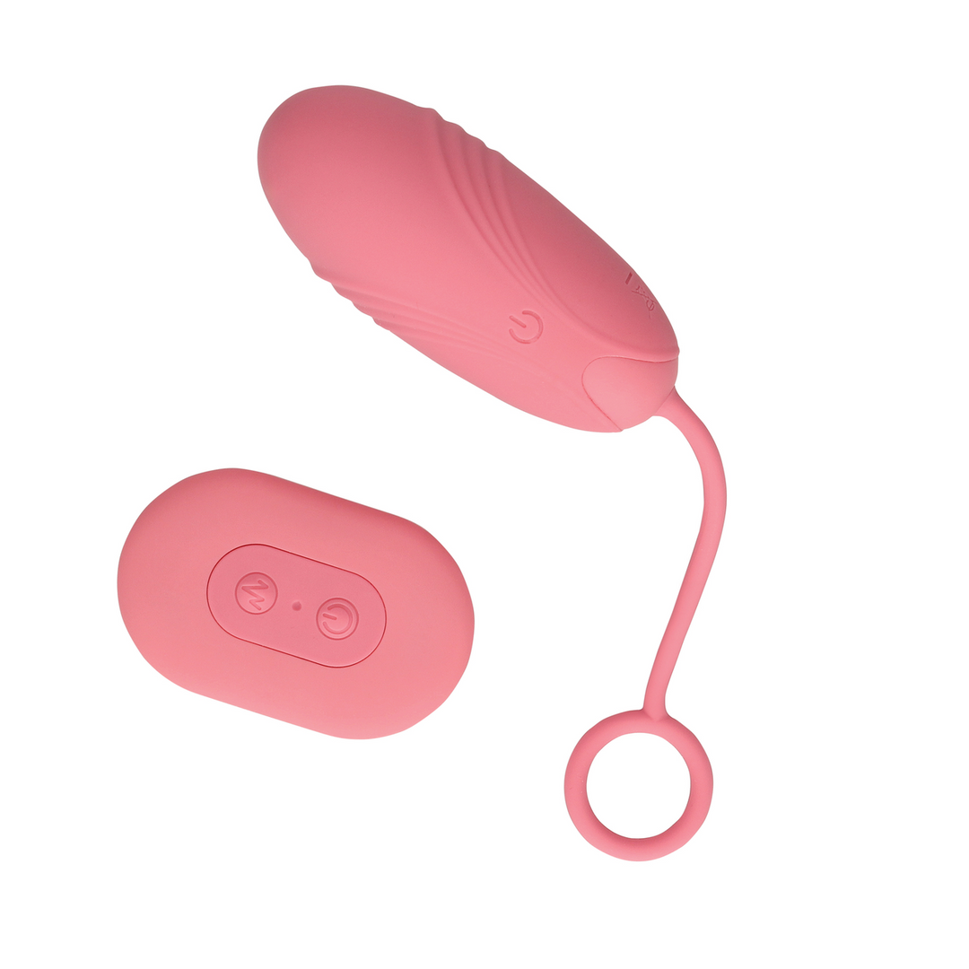 Ultra Soft Siliconen Eivibrator met Afstandsbediening – Roze Arabesque