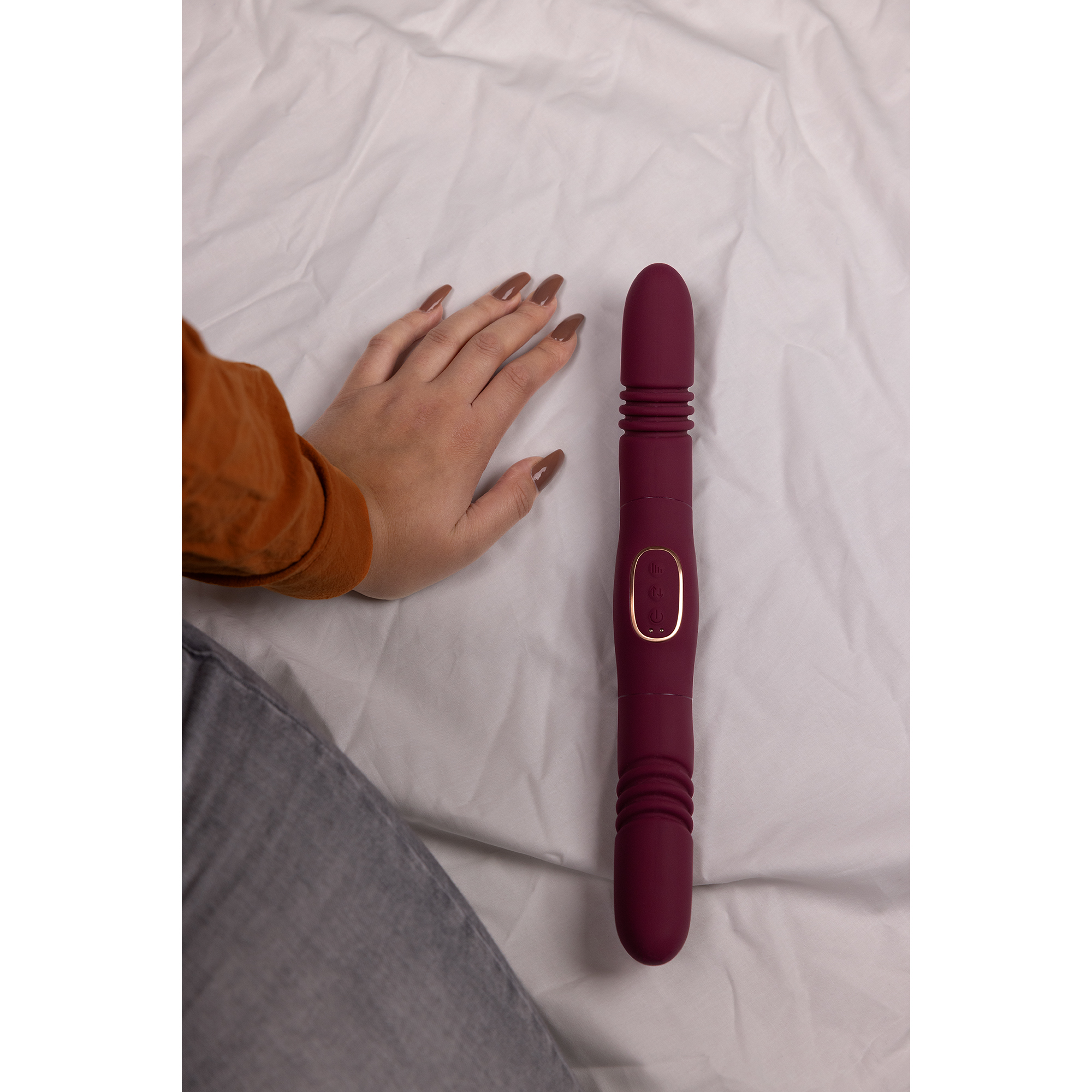 Dubbelzijdige Duwvibrator – Merlot Druif
